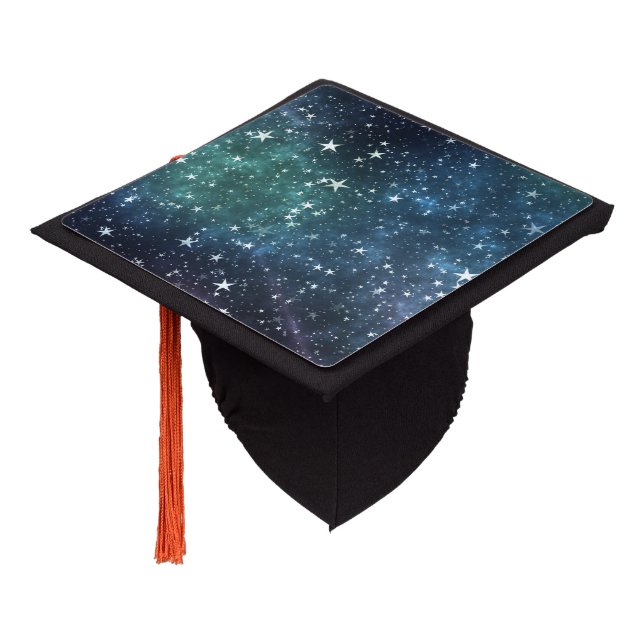 A Star Filled Night Graduation Cap Topper (Angled)