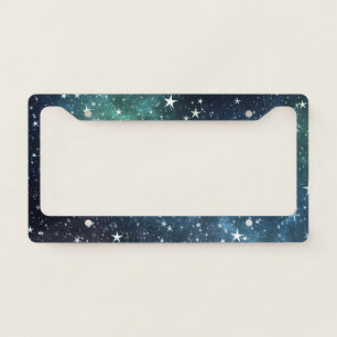 A Star Filled Night License Plate Frame