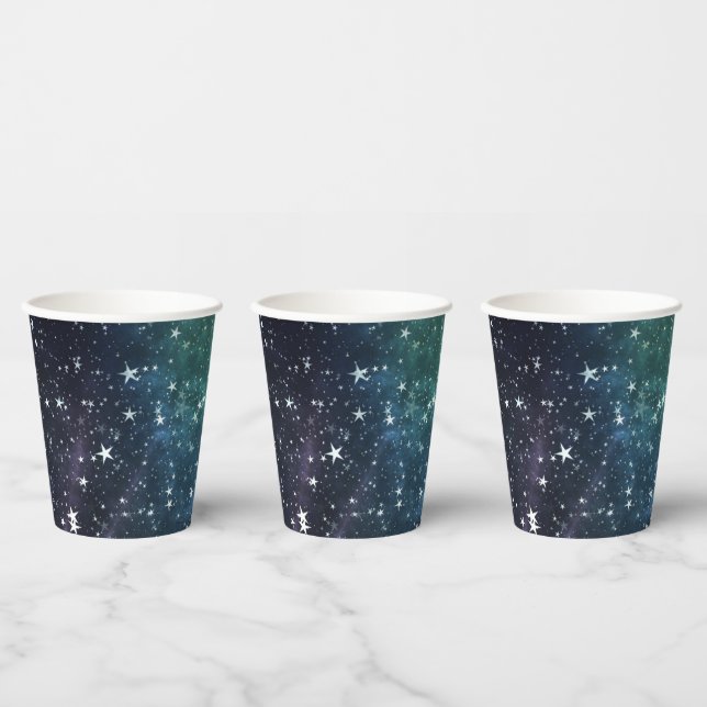 A Star Filled Night Paper Cups (Multi)