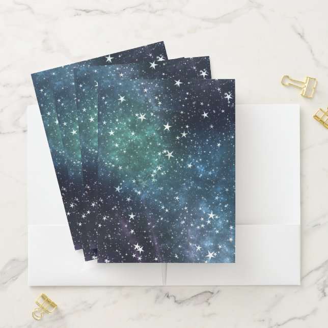 A Star Filled Night Pocket Folder (In Situ)