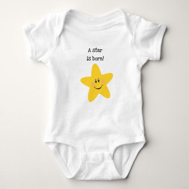 A Star is Born Baby Bodysuit (Front)
