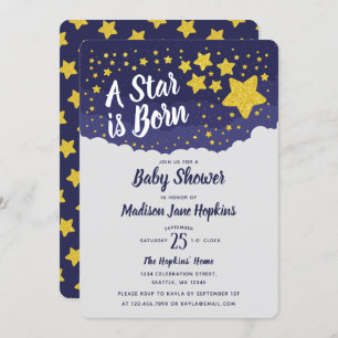 A Star is Born Baby Shower Invitation