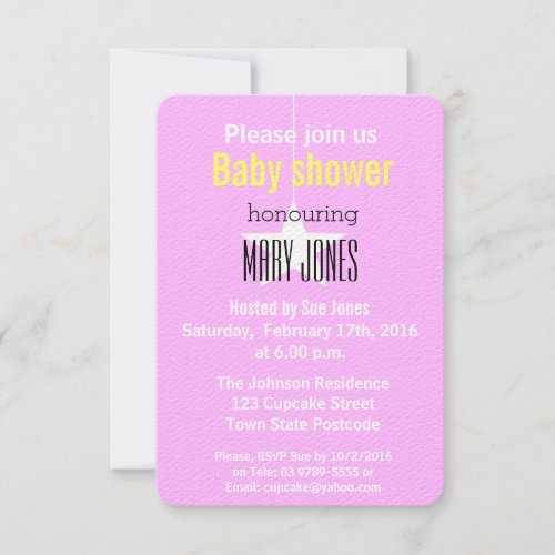 A Star is Born Baby Shower Invitation