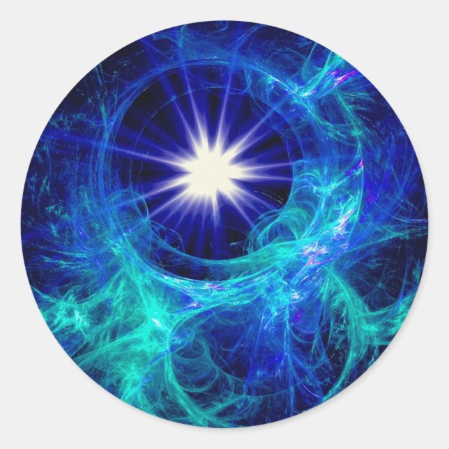 A star is born classic round sticker (Front)