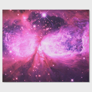A Star is Born Pink Purple Wrapping Paper