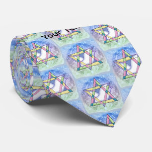 A Star of David Neck Tie