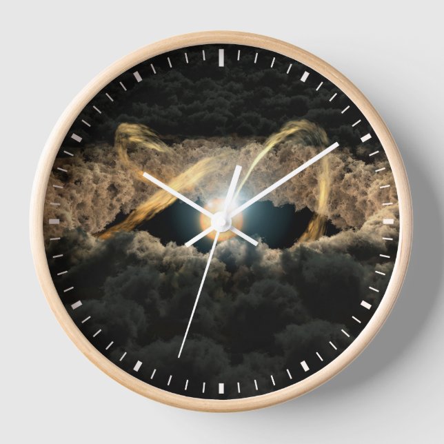 A Star Surrounded By A Protoplanetary Disk Clock (Front)