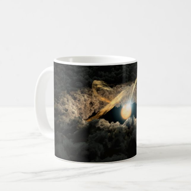 A Star Surrounded By A Protoplanetary Disk Coffee Mug (Front Left)