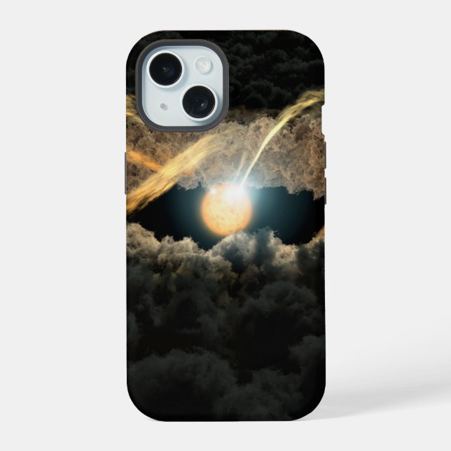 A Star Surrounded By A Protoplanetary Disk Iphone Case (Back)