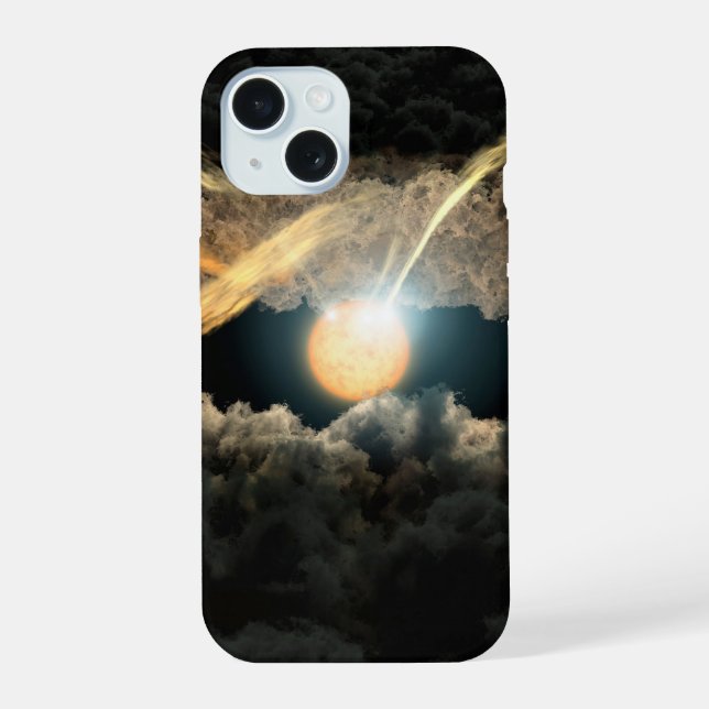 A Star Surrounded By A Protoplanetary Disk Iphone Case (Back)
