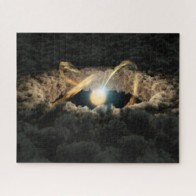 A Star Surrounded By A Protoplanetary Disk Jigsaw Puzzle (Horizontal)