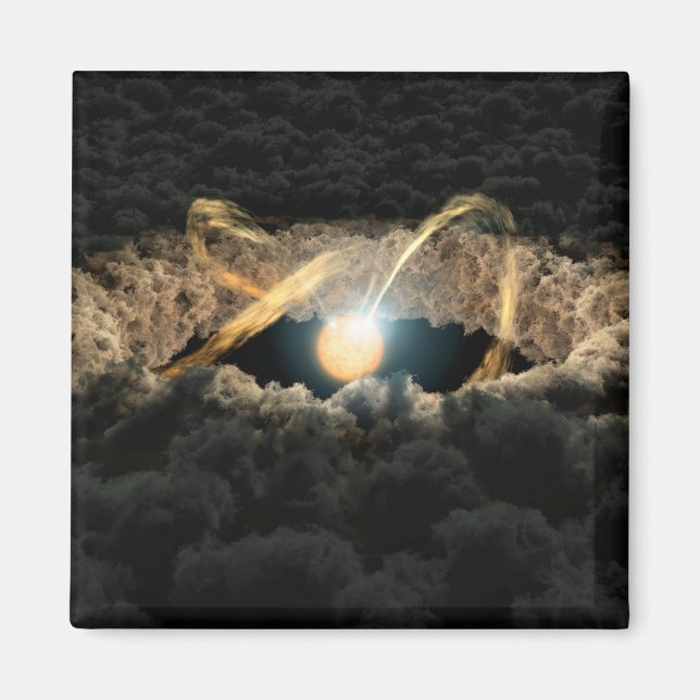 A Star Surrounded By A Protoplanetary Disk Magnet (Front)