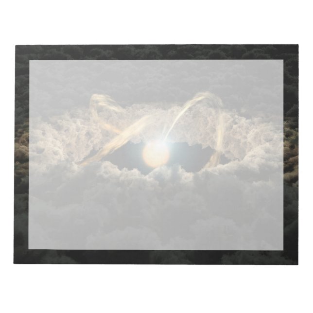 A Star Surrounded By A Protoplanetary Disk Notepad (Front)