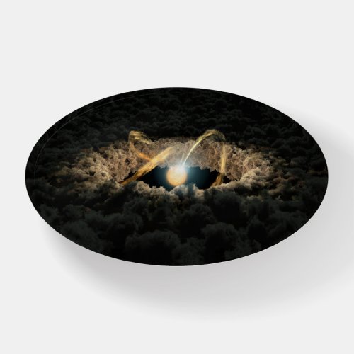 A Star Surrounded By A Protoplanetary Disk Paperweight