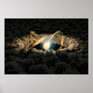 A Star Surrounded By A Protoplanetary Disk Poster