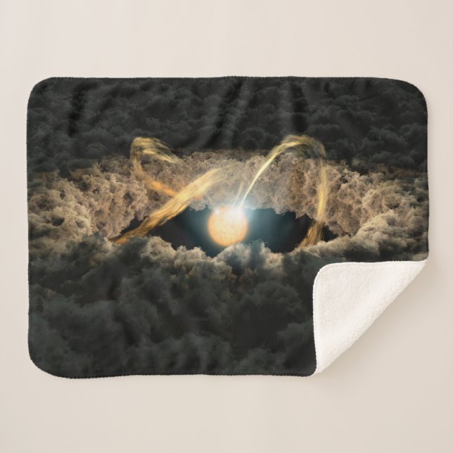 A Star Surrounded By A Protoplanetary Disk Sherpa Blanket (Front (Horizontal))