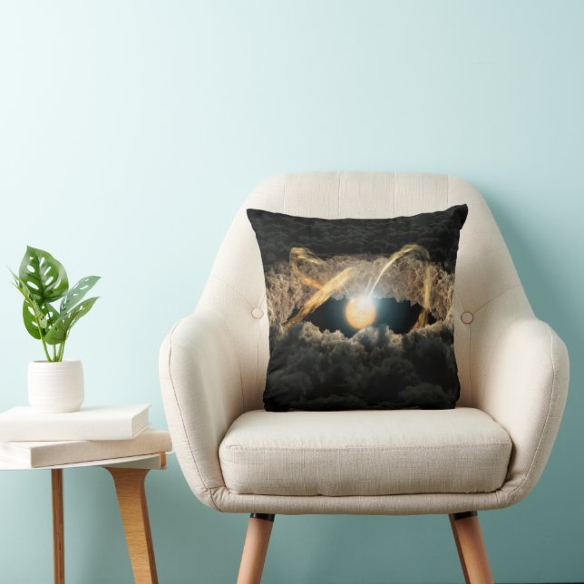 A Star Surrounded By A Protoplanetary Disk Throw Pillow (Chair)