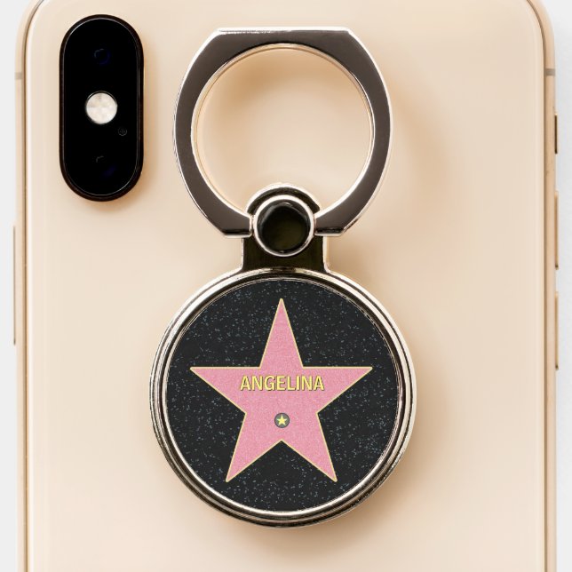 A Star with Your Name on it! Phone Ring Stand (Close Up)