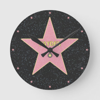 A Star with Your Name on it! Wall Clock