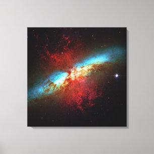 A Starburst Galaxy - Messier 82 (Cigar Galaxy) Canvas Print