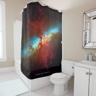 A Starburst Galaxy - Showering with the stars Shower Curtain