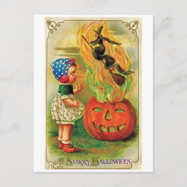 A Starry Halloween Postcard (Front)