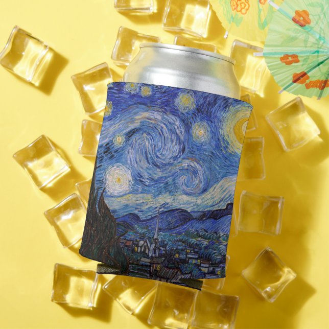 A Starry Night: Saint Remy by Vincent Van Gogh Can Cooler (In Situ Summer)