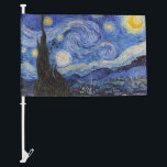 A Starry Night: Saint Remy by Vincent Van Gogh Car Flag<br><div class="desc">The year is 1889. Vincent Van Gogh is a patient at the Saint-Paul-de-Mausole asylum in Saint-Rémy-de-Provence, France. He is suffering from mental illness, and his doctors have advised him to stay indoors and avoid painting. But Van Gogh cannot resist the urge to create, and he spends his days painting the...</div>