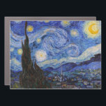 A Starry Night: Saint Remy by Vincent Van Gogh Car Magnet<br><div class="desc">The year is 1889. Vincent Van Gogh is a patient at the Saint-Paul-de-Mausole asylum in Saint-Rémy-de-Provence, France. He is suffering from mental illness, and his doctors have advised him to stay indoors and avoid painting. But Van Gogh cannot resist the urge to create, and he spends his days painting the...</div>
