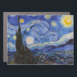 A Starry Night: Saint Remy by Vincent Van Gogh Car Magnet<br><div class="desc">The year is 1889. Vincent Van Gogh is a patient at the Saint-Paul-de-Mausole asylum in Saint-Rémy-de-Provence, France. He is suffering from mental illness, and his doctors have advised him to stay indoors and avoid painting. But Van Gogh cannot resist the urge to create, and he spends his days painting the...</div>