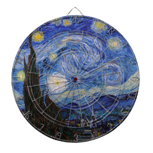 A Starry Night: Saint Remy by Vincent Van Gogh Dart Board