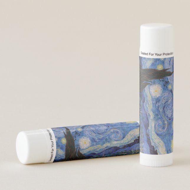 A Starry Night: Saint Remy by Vincent Van Gogh Lip Balm (Front)