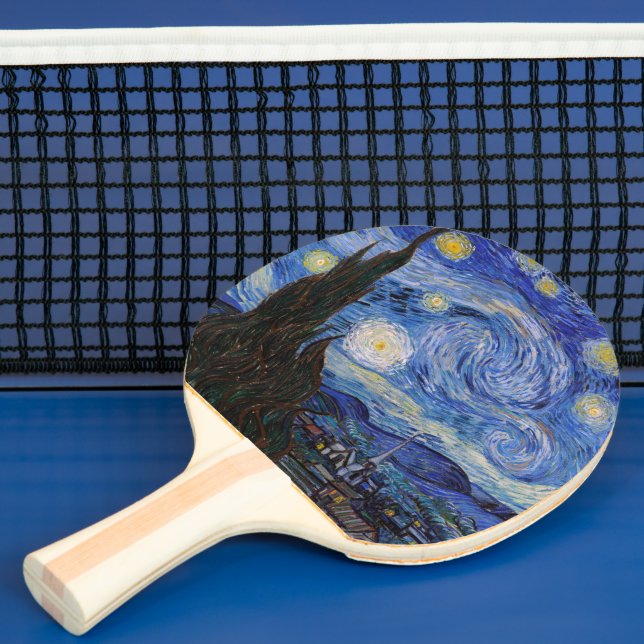 A Starry Night: Saint Remy by Vincent Van Gogh Ping Pong Paddle (Insitu)