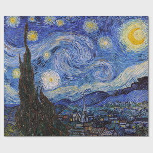 A Starry Night: Saint Remy by Vincent Van Gogh Wrapping Paper