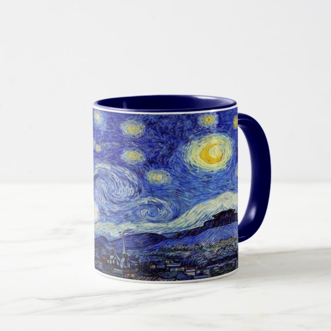 A Starry Night Vincent Van Gogh Inspiration Mug (Front Right)