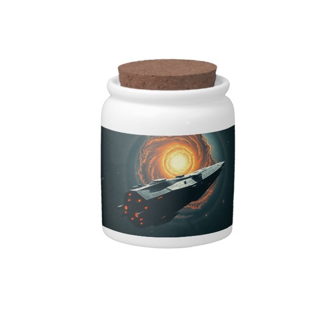 A Starship Lost in a Void Candy Jar (Front)