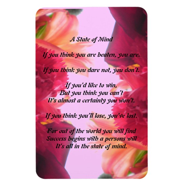A State of Mind Poem Magnet (Vertical)