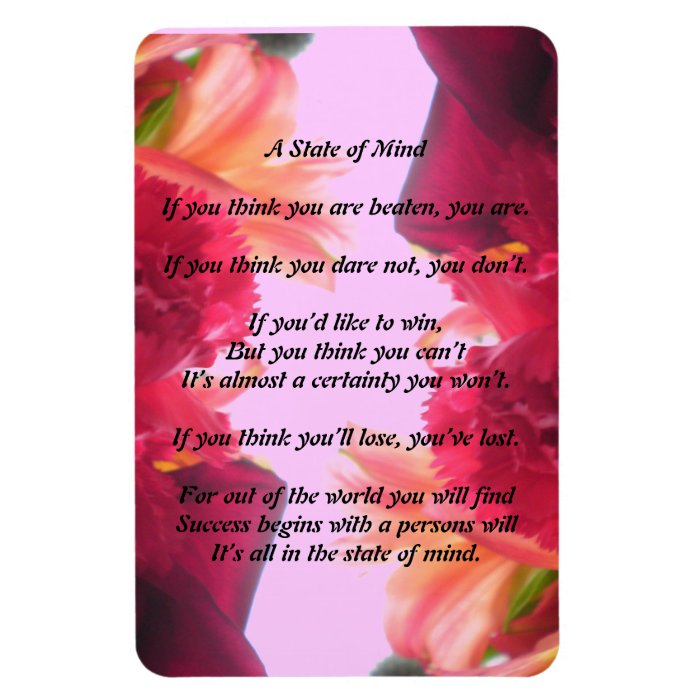 A State of Mind Poem Magnet