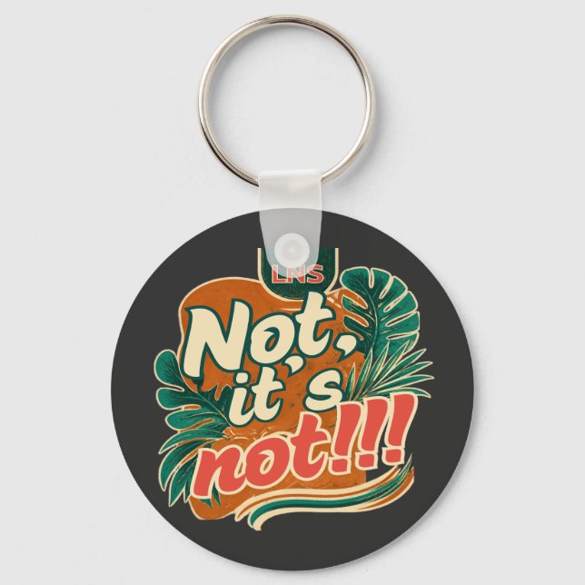 a statement keychain (Front)