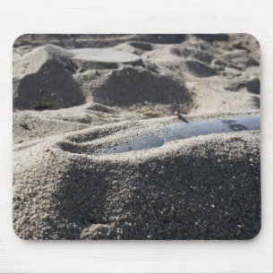 A static display of an ordnance shell mouse pad