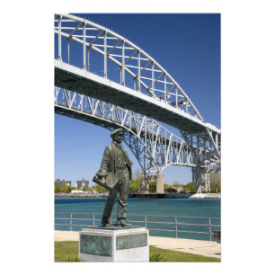 A statue of Thomas Edison by local artist Mino Photo Print