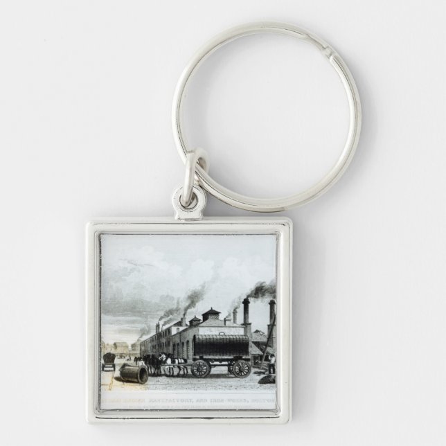 A Steam-Engine Manufactory and Iron Works Keychain (Front)