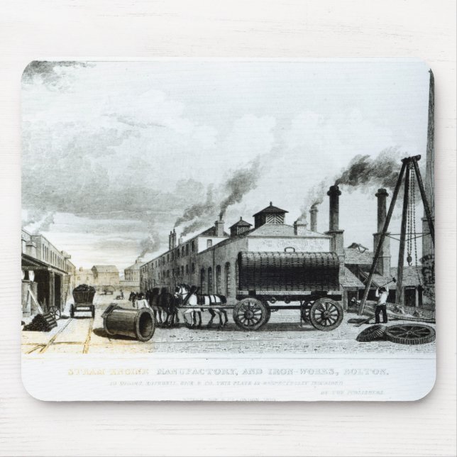 A Steam-Engine Manufactory and Iron Works Mouse Pad (Front)