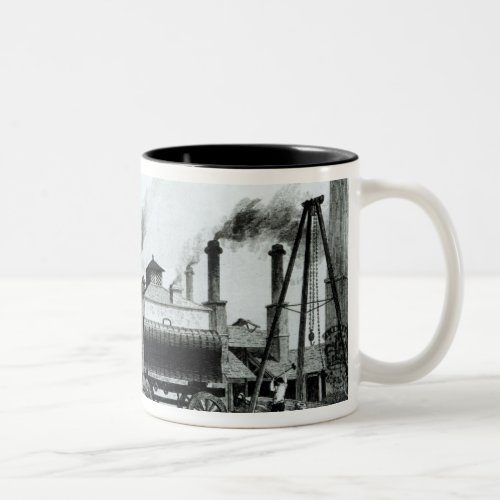 A Steam_Engine Manufactory and Iron Works Two_Tone Coffee Mug