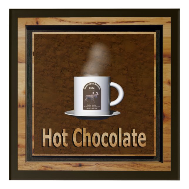 A Steaming Cup Of Hot Chocolate Acrylic Print (Front)
