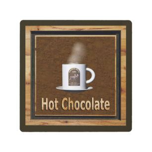 A Steaming Cup Of Hot Chocolate Metal Print