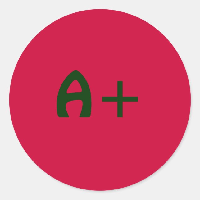 A+ sticker (Front)