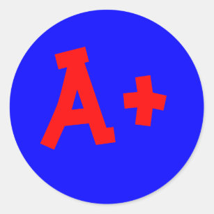 A+ sticker