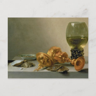 A Still Life with a Roemer and a Gilt Cup Postcard