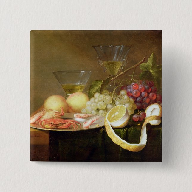 A still life with glasses button (Front)